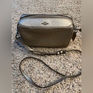 Gold COACH cross body bag